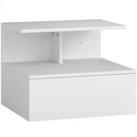 NACHTTISCH Spanplatte Weiß - Weiß, Holzwerkstoff (35/31.6/39.8cm) - HOMCOM