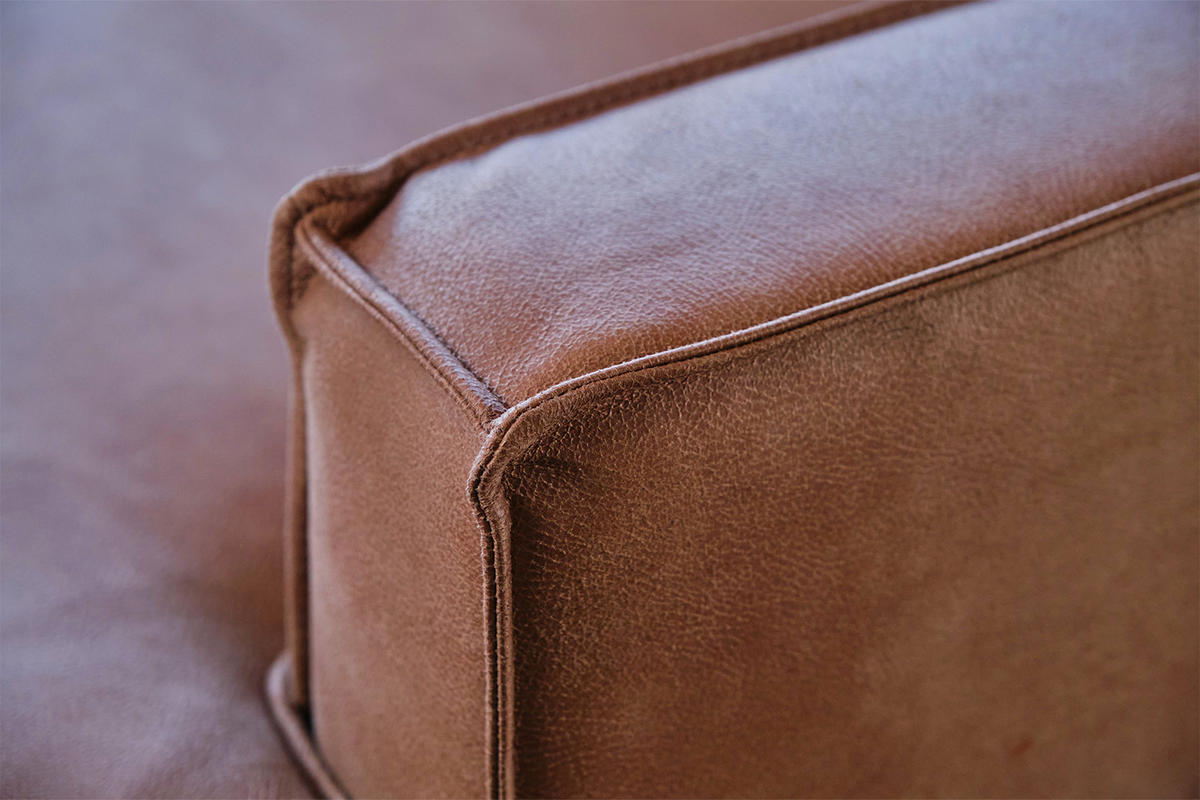 ECKSOFA VILNIUS Braun Kunstleder - Dunkelbraun/Schwarz, Leder/Textil (286/170cm) - KAWOLA
