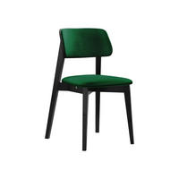 WOHNZIMMER STUHL KT63/C, Holzfarbe: Schwarz - Schwarz/Grün, Holz/Textil (47/80/49cm) - MIRJAN24