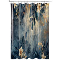 DUSCHVORHANG Lilybud 180 x 200 cm - Grün, Textil (180/200cm) - Sanilo