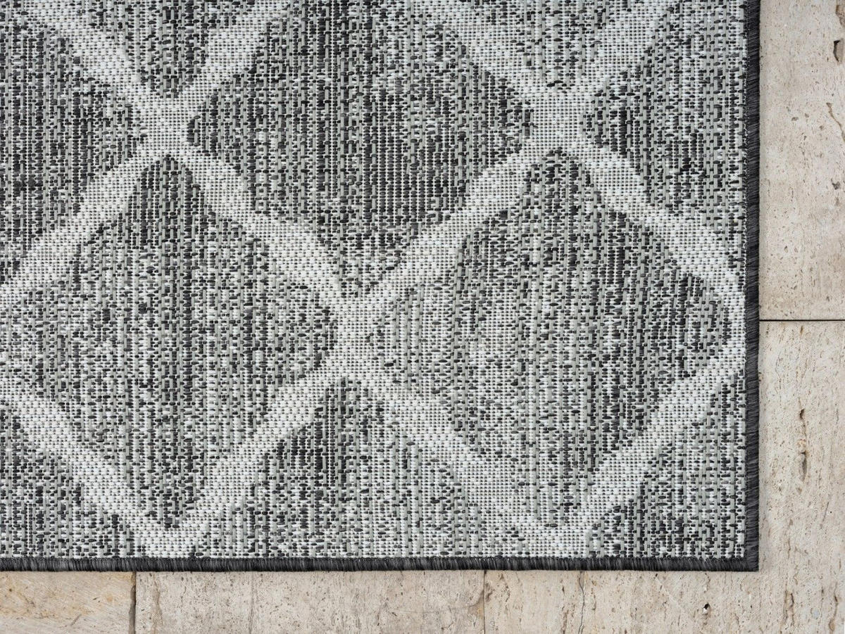 OUTDOORTEPPICH Bonnie Anthrazit,Hellgrau,Sandfarben 200/300 cm - Anthrazit, Textil (200/300cm) - My-Rug