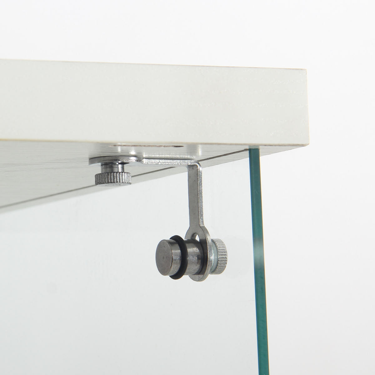 VITRINE LED-Glasvitrine Weiß Mit Tür, 4 Ebenen & Licht - Weiß, Holz (36/164/42cm)
