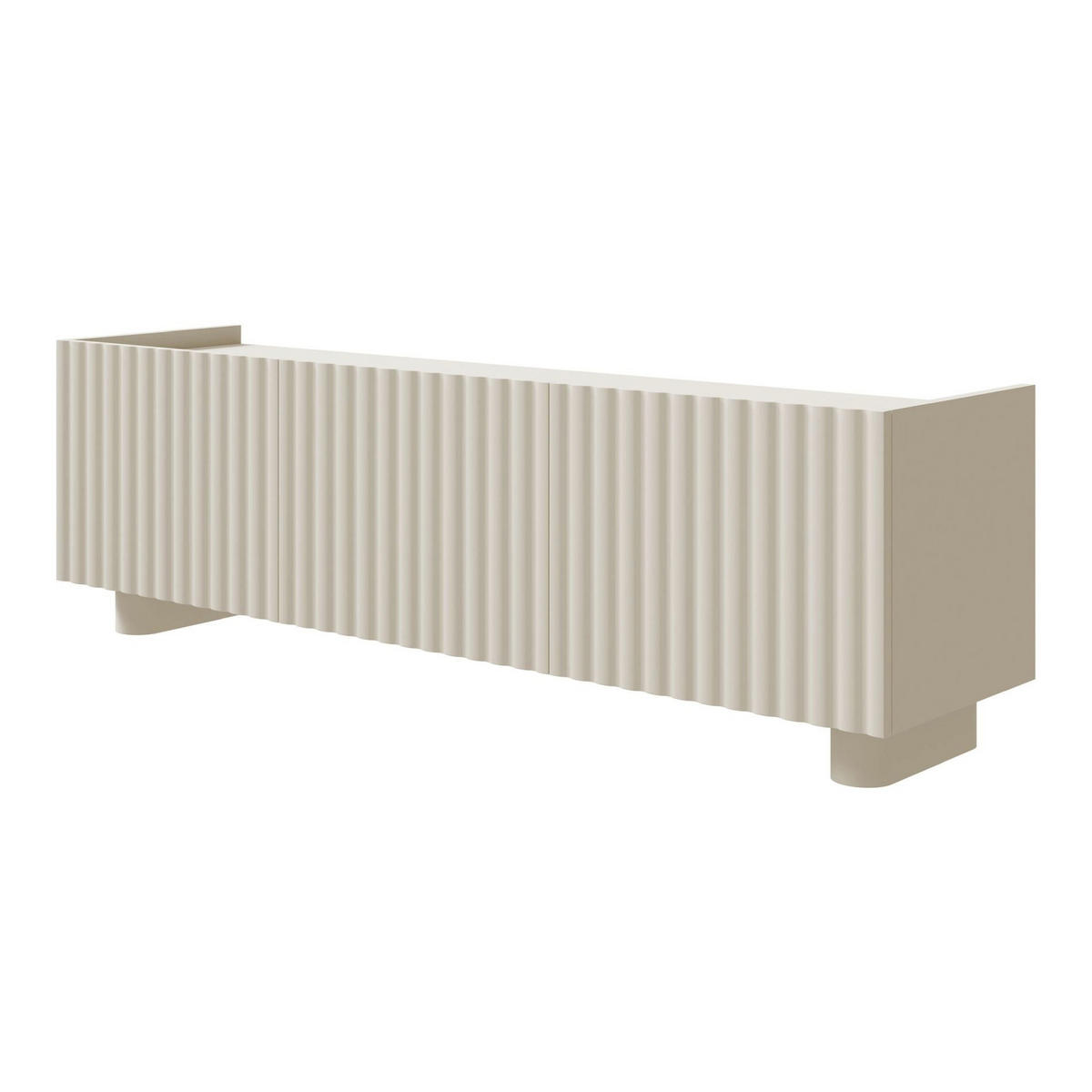 TV stolík Fiorra sivobéžový 144/49/39 cm - kašmírová, kompozitné drevo (144/49/38.3cm) - Selsey