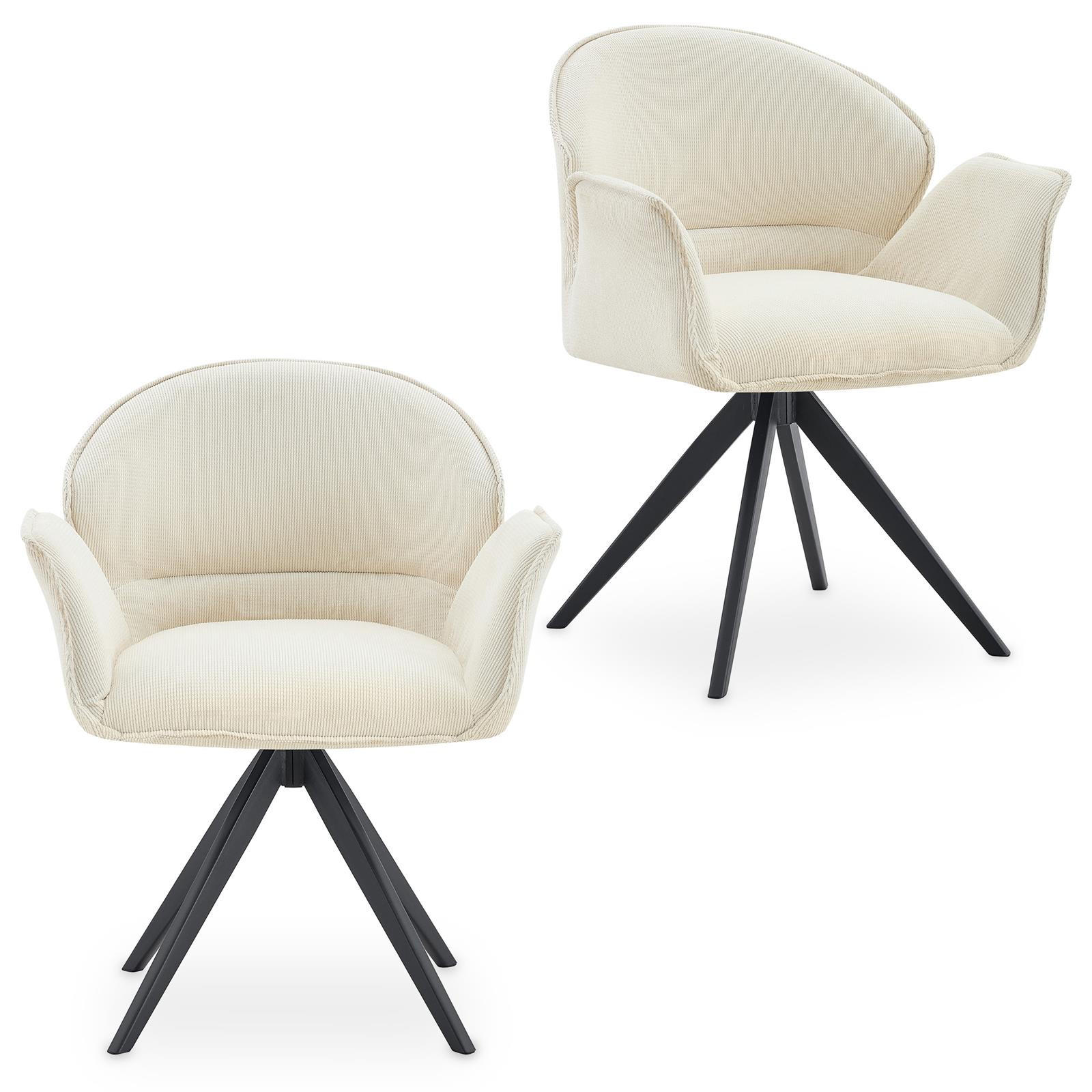 Idimex Esszimmerstühle Creme 62x81x59 cm