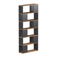 RAUMTEILER Eneos Anthrazit/Goldkraft Eiche 80 x 186 cm - Anthrazit/Eiche Wotan, Holzwerkstoff (80/186/24cm) - Vicco