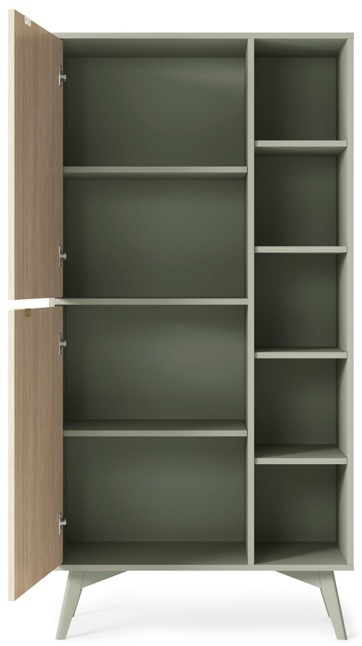 BÜCHERREGAL FORESTA 80x38x160 cm, Regal Kieferfarben - Fichtefarben/Eukalyptusholzfarben, Holzwerkstoff (80/160/38cm) - MASSENO