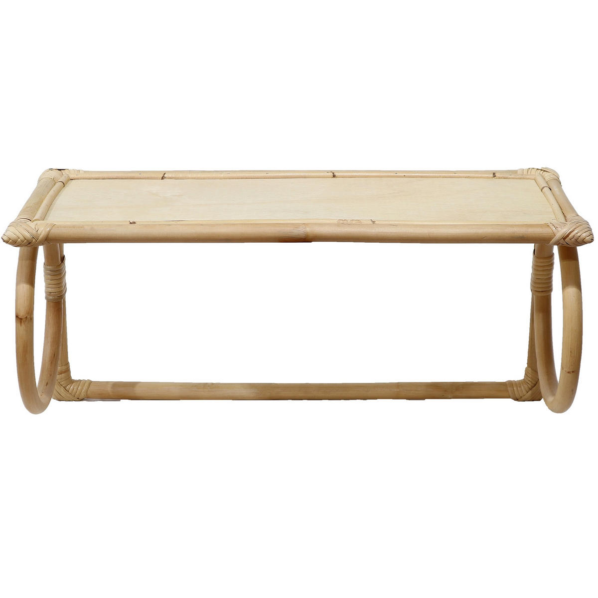 WANDREGAL aus Rattan 60x25x30cm, natürlich - Braun, Naturmaterialien (25/30/60cm) - Giga Meubel