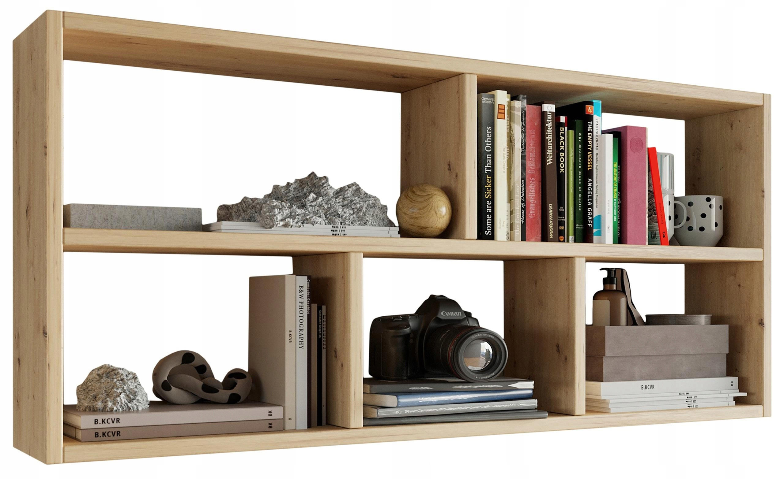 HÄNGEREGAL TEO Artisan Eiche 113,6/25/50 cm - Eiche Artisan, Holzwerkstoff (113.6/50/25cm) - Matkam Möbel