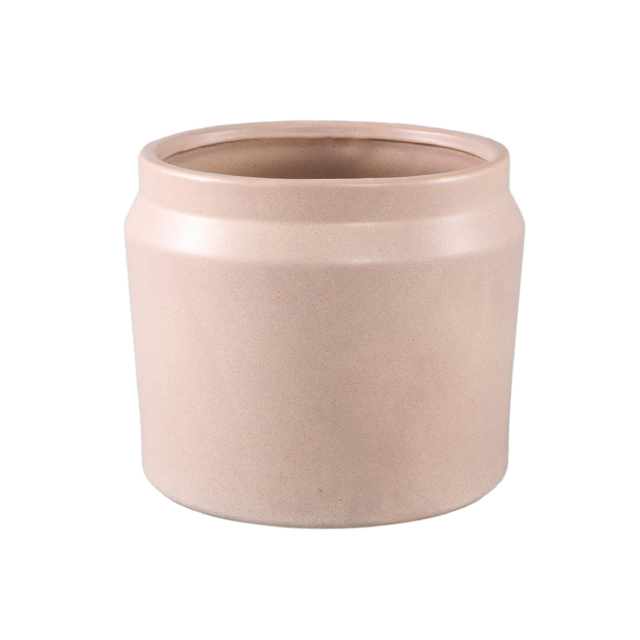 TOPF Jillanne Beige 18.5/18.5/16cm - Beige, Keramik (16cm) - PTMD Collection