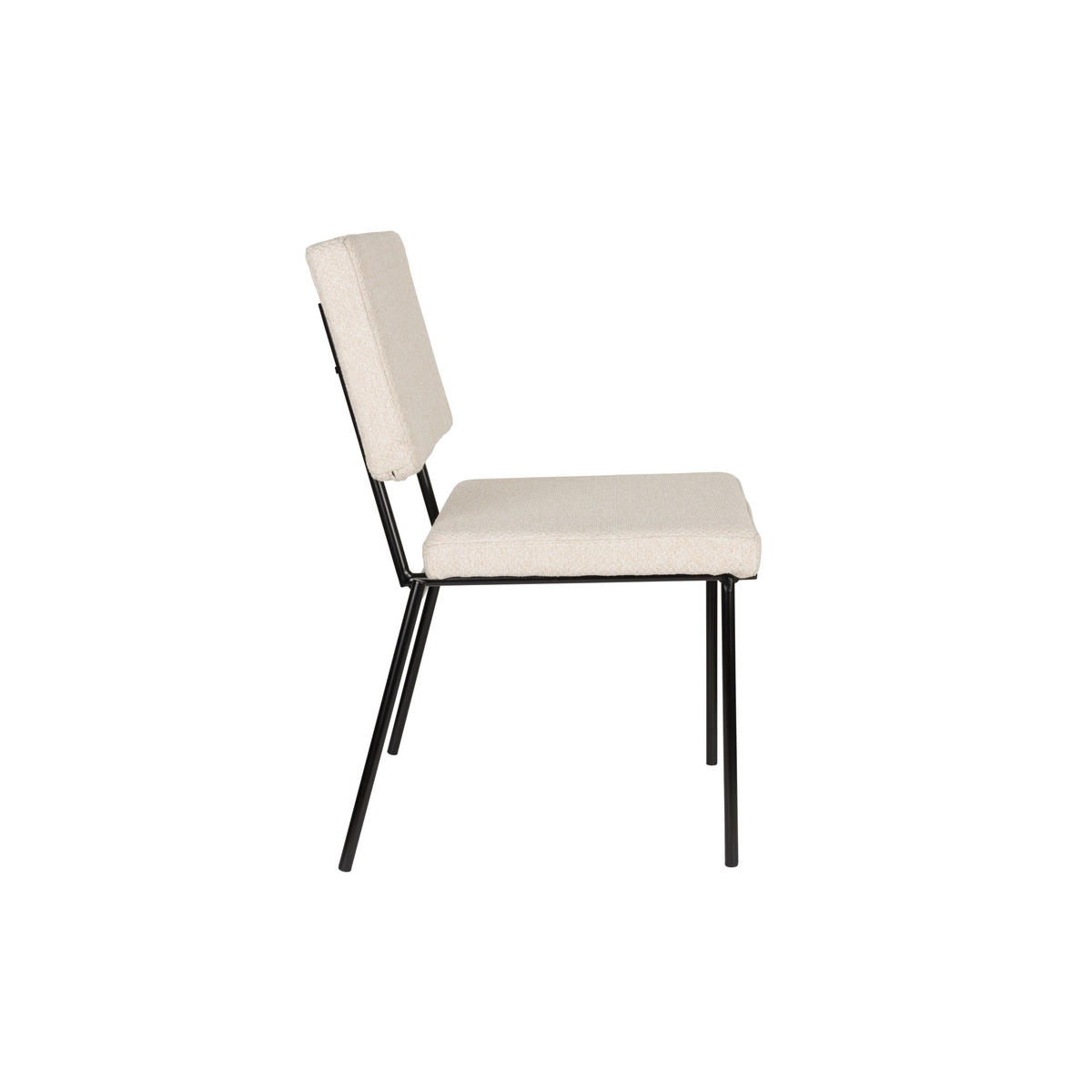 ESSZIMMERSTUHL Fellow Creme/ Weiß - 2 er Set - Creme, Kunststoff (47.5/85/60cm) - Zuiver