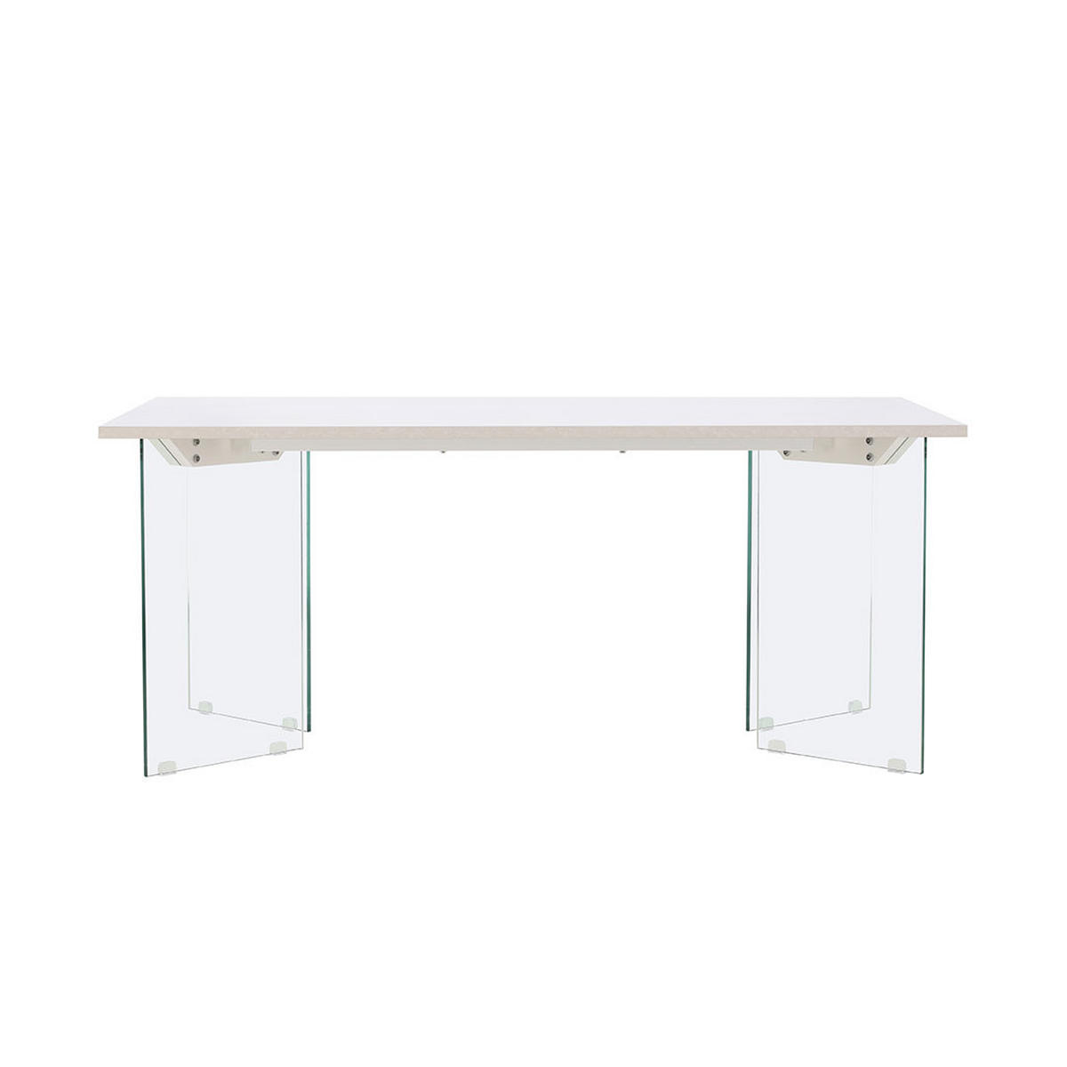 ESSTISCH, Ester, Hellgrau, MDF, 90 x 180 x 75 cm - Hellgrau, Holzwerkstoff (180/90/75cm) - ebuy24