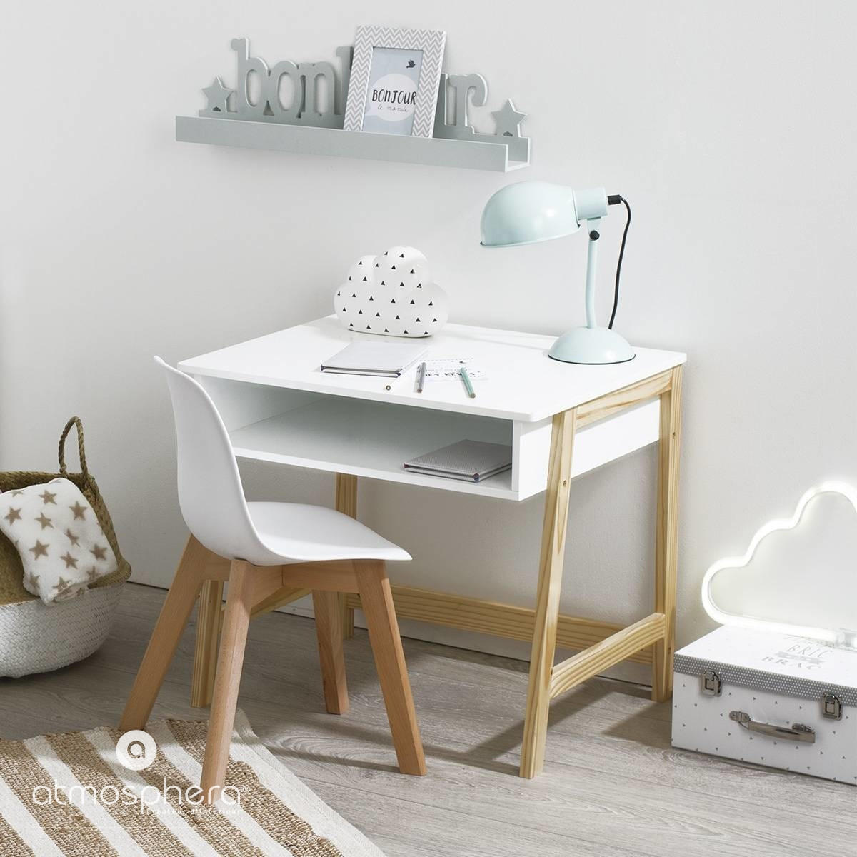 KINDERSTUHL Holz, Naturfarben - Weiß, Holz/Kunststoff (34/58/30cm) - Atmosphera Createur d´interieur