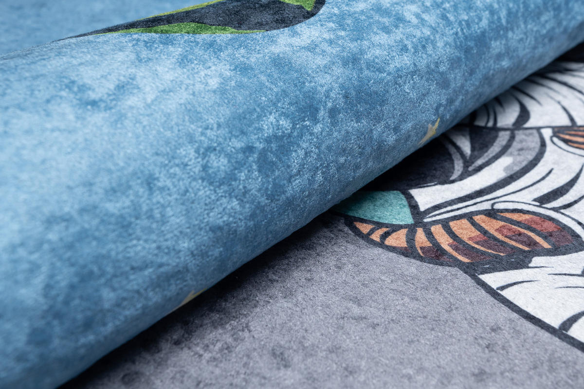 TEPPICH EMMA Blau 160/230 cm - Blau, Kunststoff (160/230cm) - Tapiso