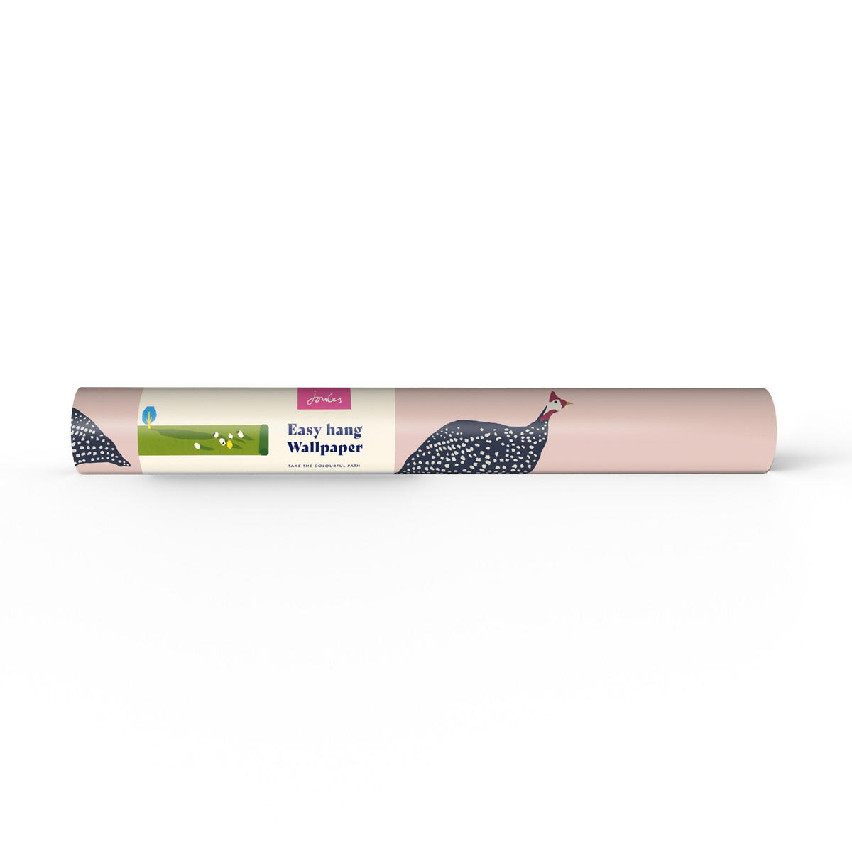 VLIESTAPETE - Perlhuhn Spaziergang - Pink, Papier/Kunststoff (52/1000cm) - Joules
