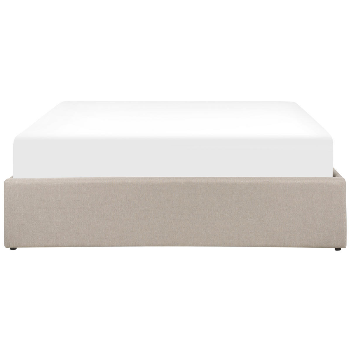 POLSTERBETT 140/200cm Beige Dinan - Beige, Textil (140/200cm) - Beliani