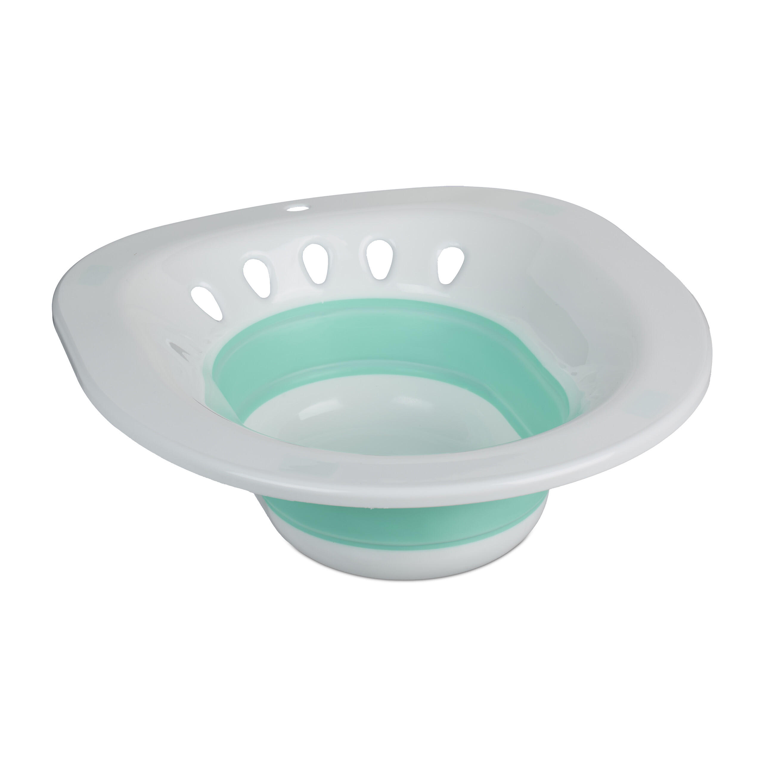 BIDEU Alb turcoaz pliabil pentru WC plastic 12 cm