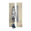 GARDEROBENPANEEL Wandpaneel Eiche sägerau - Eiche San Remo, Holzwerkstoff (120/28/2cm) - Vladon