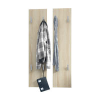 GARDEROBENPANEEL Wandpaneel Eiche sägerau - Eiche San Remo, Holzwerkstoff (120/28/2cm) - Vladon