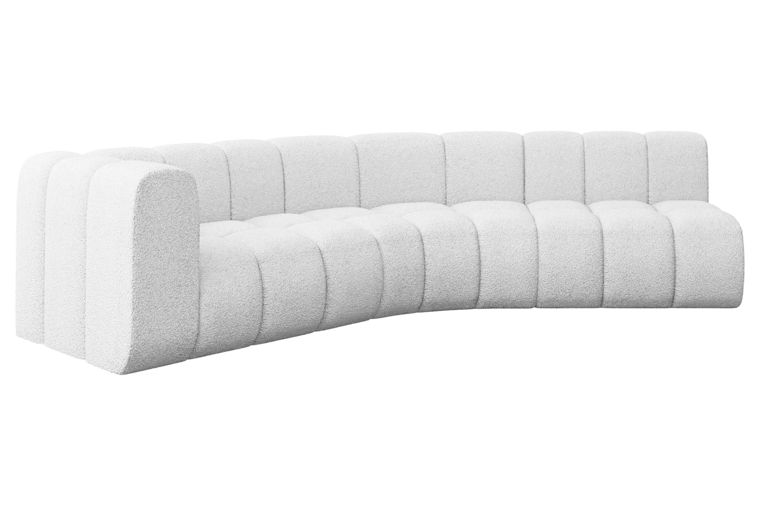 ECKSOFA modulares Sofa Karex-L1 - 308x194x70 cm Weiß - Weiß, Holzwerkstoff/Textil (308/194cm) - ALTDECOR