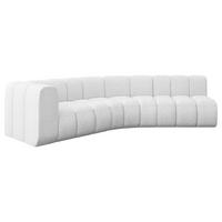 ECKSOFA modulares Sofa Karex-L1 - 308x194x70 cm Weiß - Weiß, Holzwerkstoff/Textil (308/194cm) - ALTDECOR