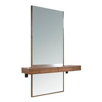 WANDSPIEGEL Wandspiegel Rechteckig Walnuss 120/35/180 cm - Walnussfarben, Holz (35/120/180cm) - ANGEL CERDA