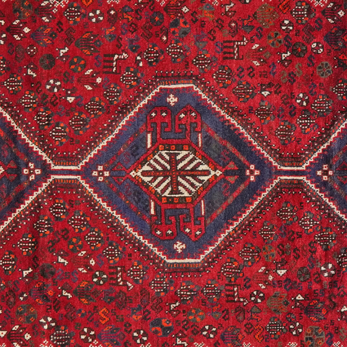 TEPPICH Gashgai Rot 302/213 cm Schurwolle - Rot, Textil (213/302cm) - Looma