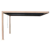 PERGOLA Sifnos Braun Bioklimatisch aus Aluminium 4 x 3 m - Braun, Metall (290/230/390cm) - Concept Usine