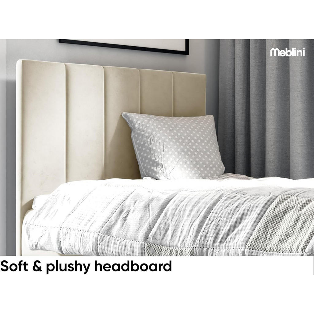 Thumbnail - Meblini Kinderbett, Beige, Weiß, Holzwerkstoff, 102x208 cm, Kinder- & Jugendzimmer, Kindermöbel, Kinderbetten, Kinderein...