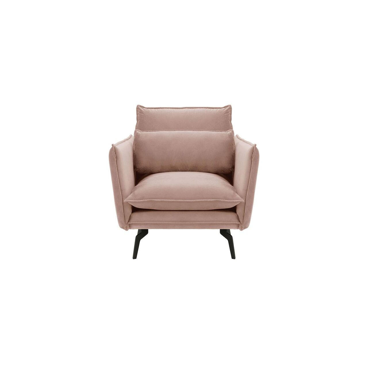 SESSEL Layla-Velluto 14 - Lila, Holz/Textil (105/95/98cm)