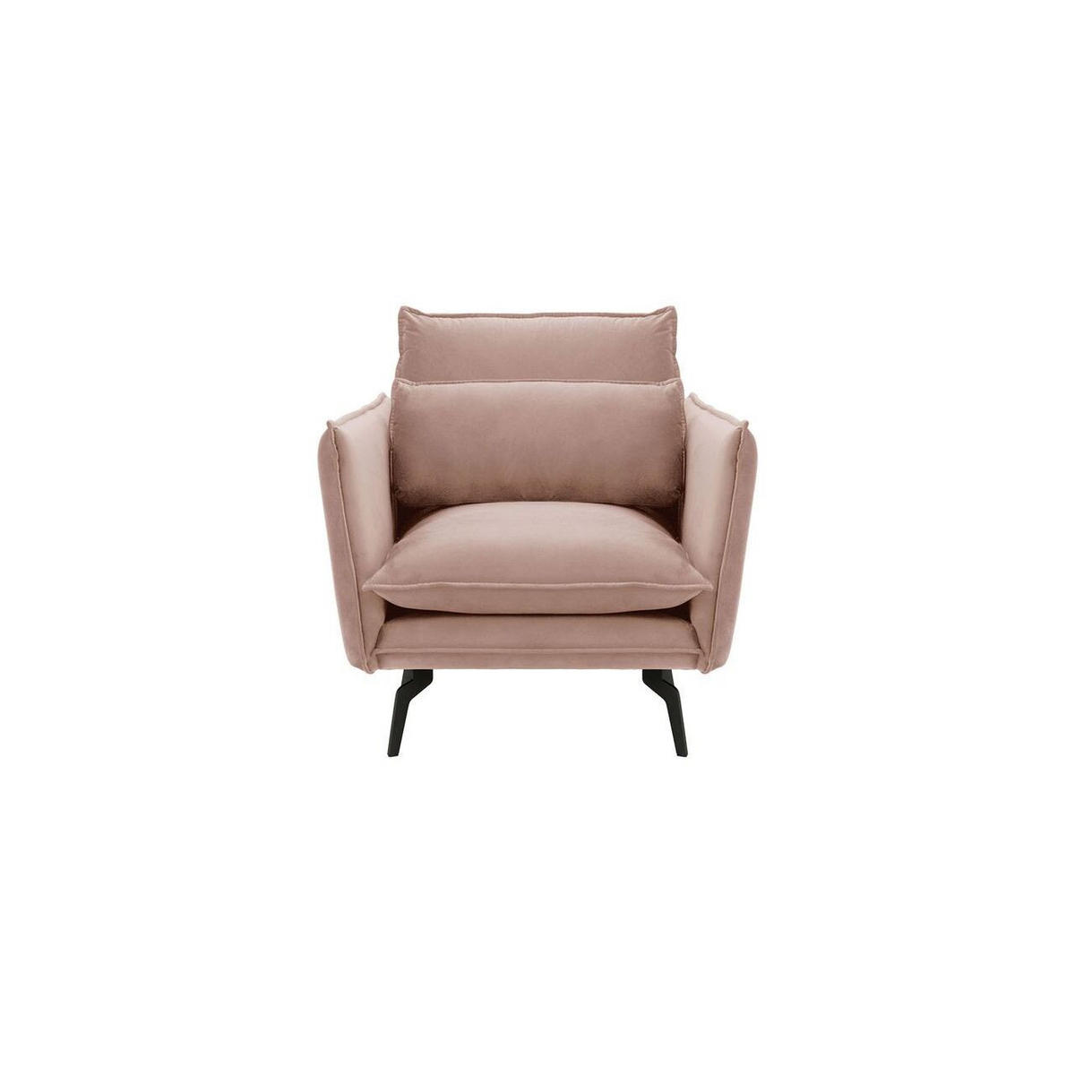 SESSEL Layla-Velluto 14 - Lila, Holz/Textil (105/95/98cm)