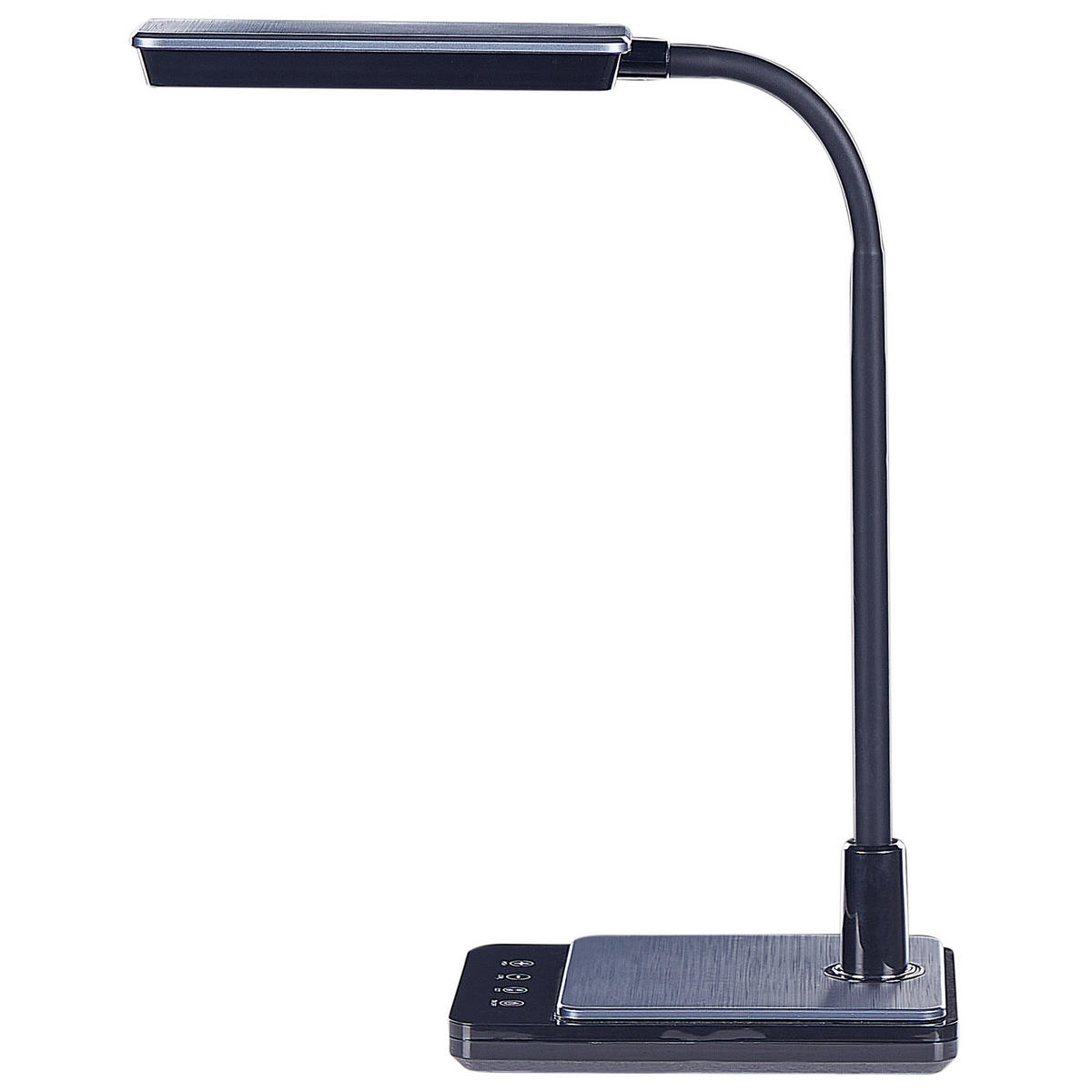 SCHREIBTISCHLAMPE Centaurus 14/19/38 cm - Schwarz, Kunststoff (14/19/38cm) - Beliani