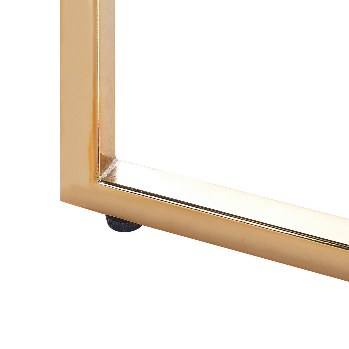 KONSOLENTISCH Marmor Optik weiß/gold Royse - Goldfarben/Weiß, Glas (120/35/76cm) - Beliani
