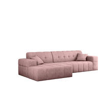 ECKSOFA NIMES Stoff Perfect Harmony Rosa Links - Rosa, Holz/Kunststoff (168/265cm) - Kaiser Möbel