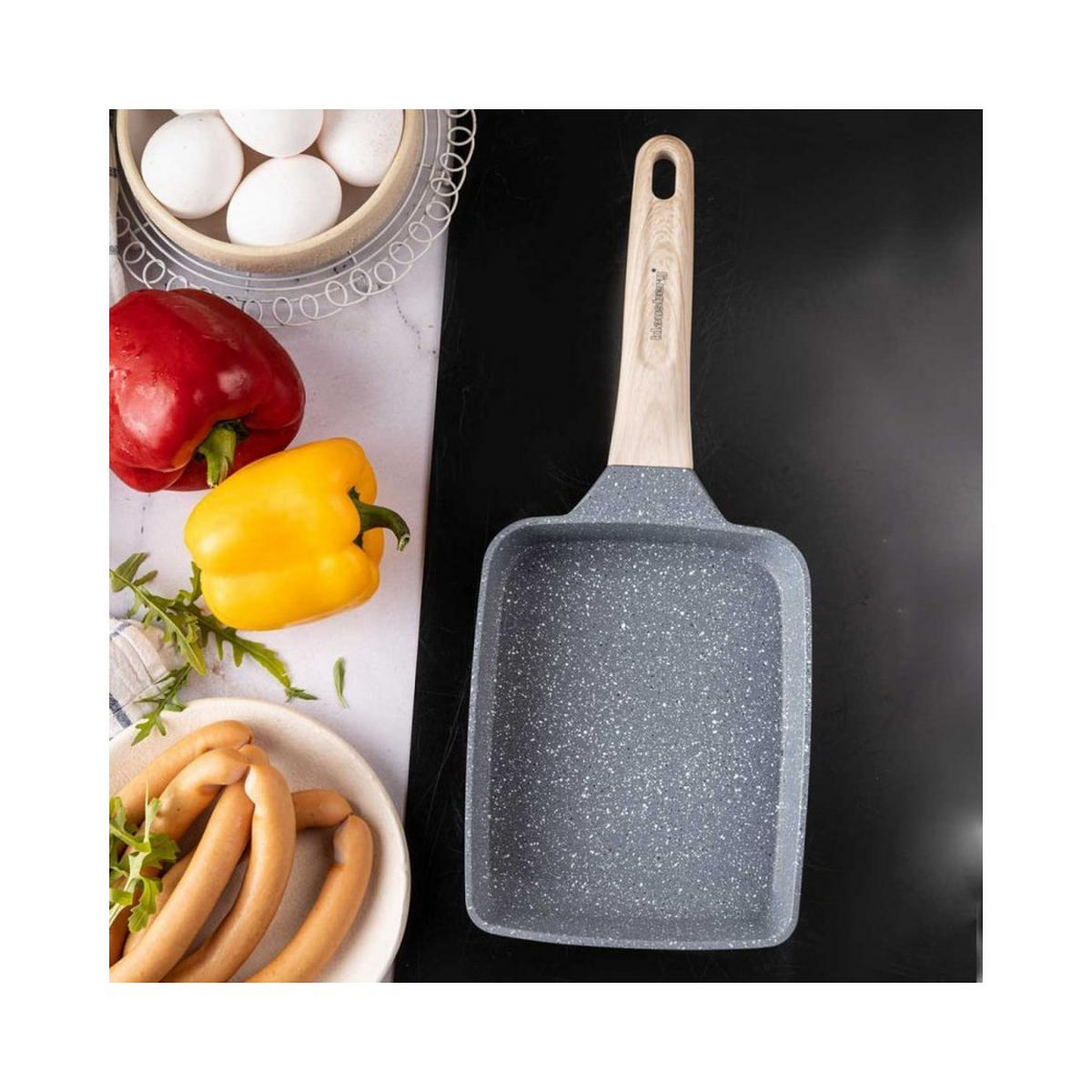 PFANNKUCHENPFANNE Grau 36/15/4 cm 56771 - Grau, Metall (36cm) - Klausberg 