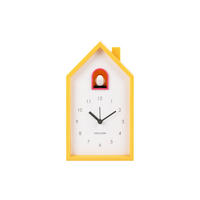 WECKER Modern Cuckoo 12/12/20 cm - Gelb, Kunststoff (12/20/12cm) - Karlsson
