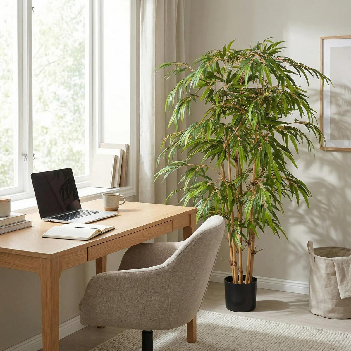 KUNSTBAUM Künstlicher Bambus - Lasse 150 cm - Grün, Kunststoff (150cm) - aplanta
