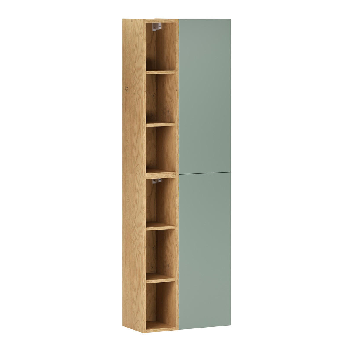 BADMÖBEL 80.6cm Oria 2er-Set Grün - Grün, Holzwerkstoff (80.6/50/46.5cm) - Petits-meubles