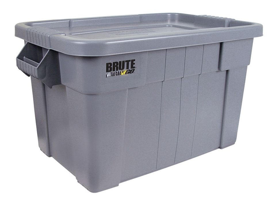 AUFBEWAHRUNGSBOX Mit Deckel und Griffen 75,5 Liter Grau - Grau, Metall (44.1/38.4/70.7cm) - PROREGAL