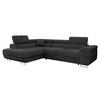 ECKSOFA Torezio, Seite: Links - Schwarz, Holz/Textil (274/203cm) - MIRJAN24