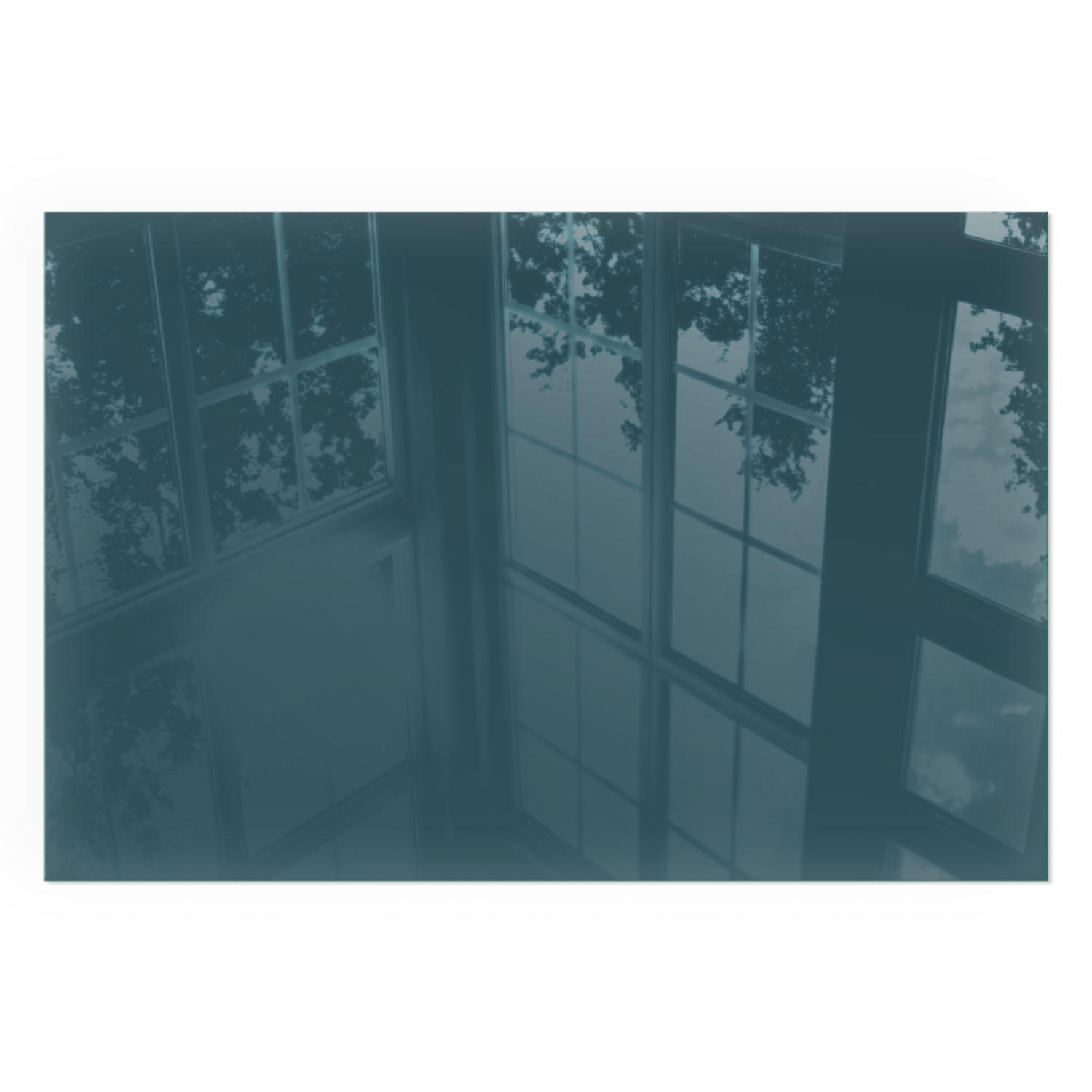 GLASPLATTE für Kamin 120x80 cm - Türkis, Glas (120/80/0.4cm) - TULUP