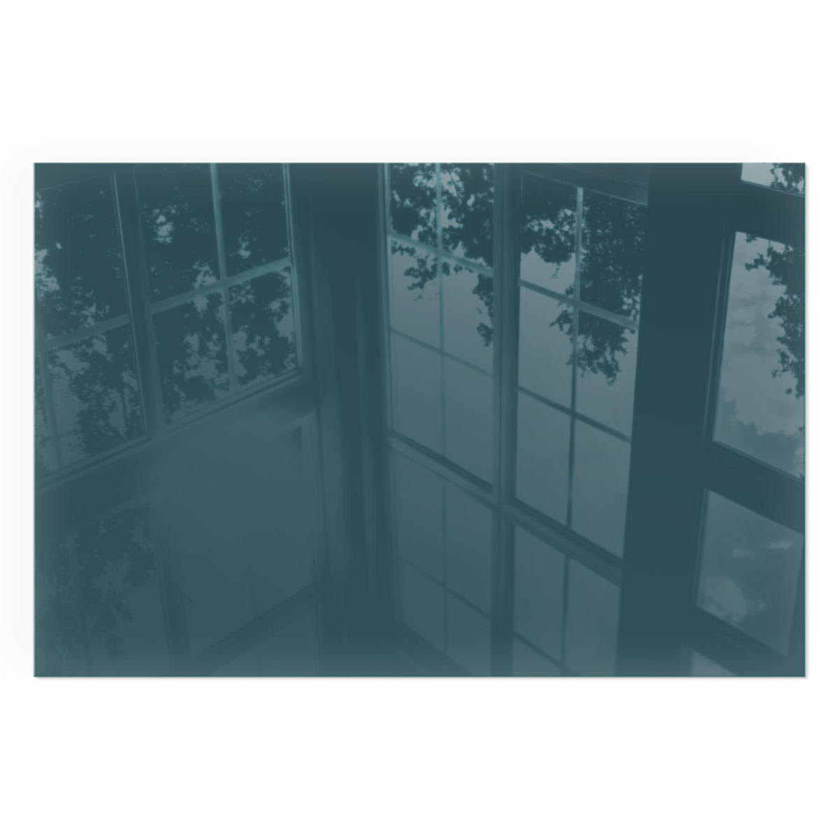 GLASPLATTE für Kamin 120x80 cm - Türkis, Glas (120/80/0.4cm) - TULUP