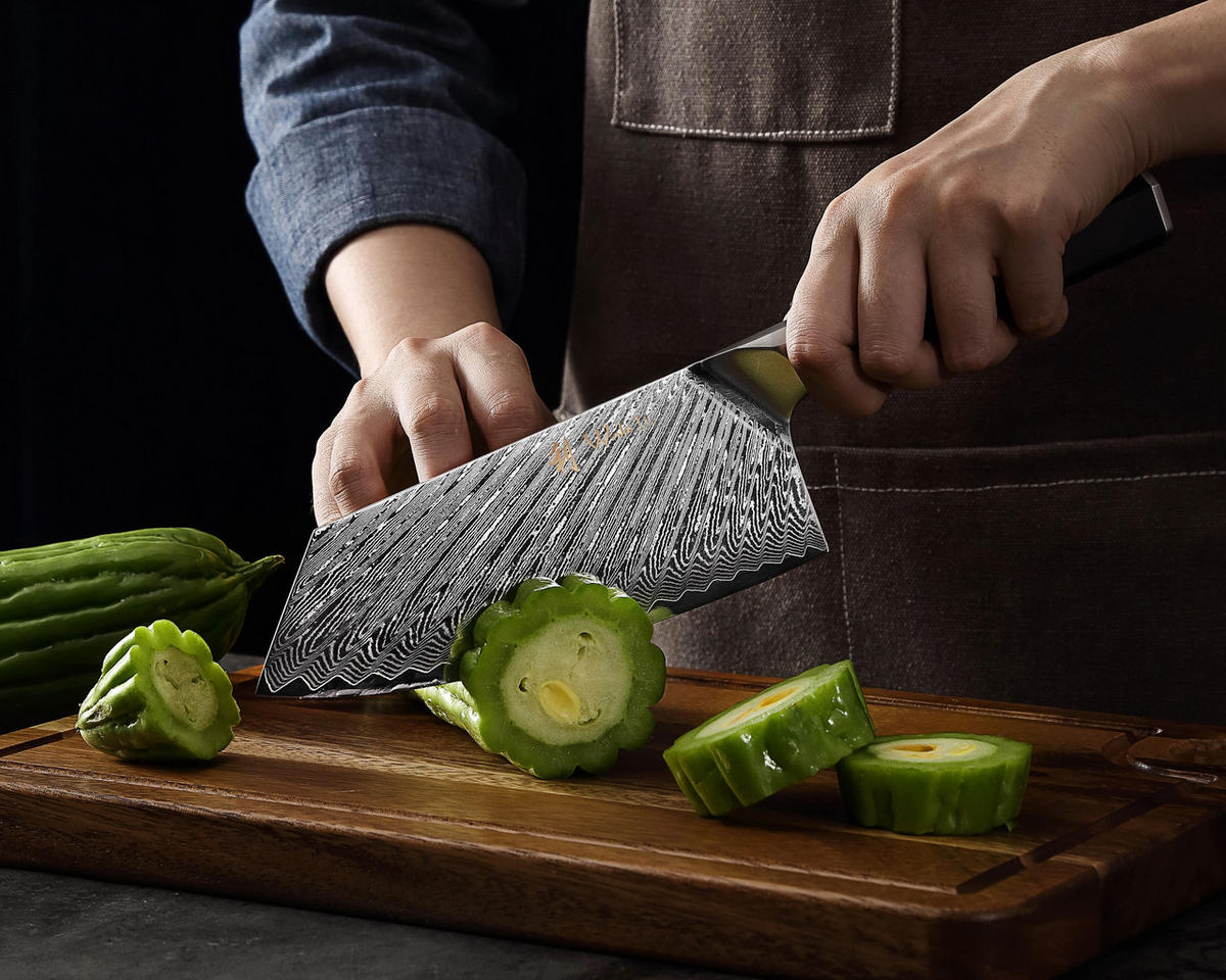 MESSER-SET 5-TEILIG 14–21 cm - Schwarz, Holz/Metall (1/1/1cm) - Wakoli