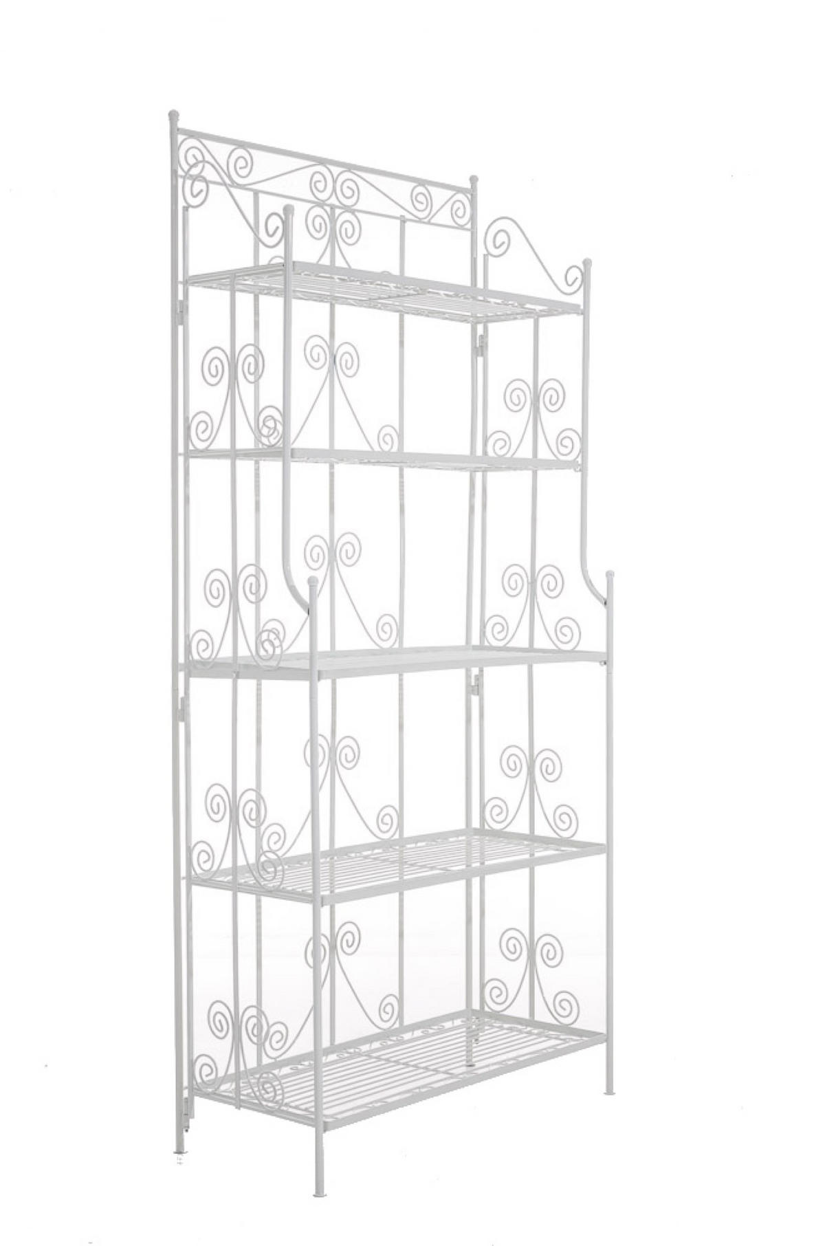 STANDREGAL Cio weiß - Weiß, Metall (74.5/173/34.5cm) - TPFGarden