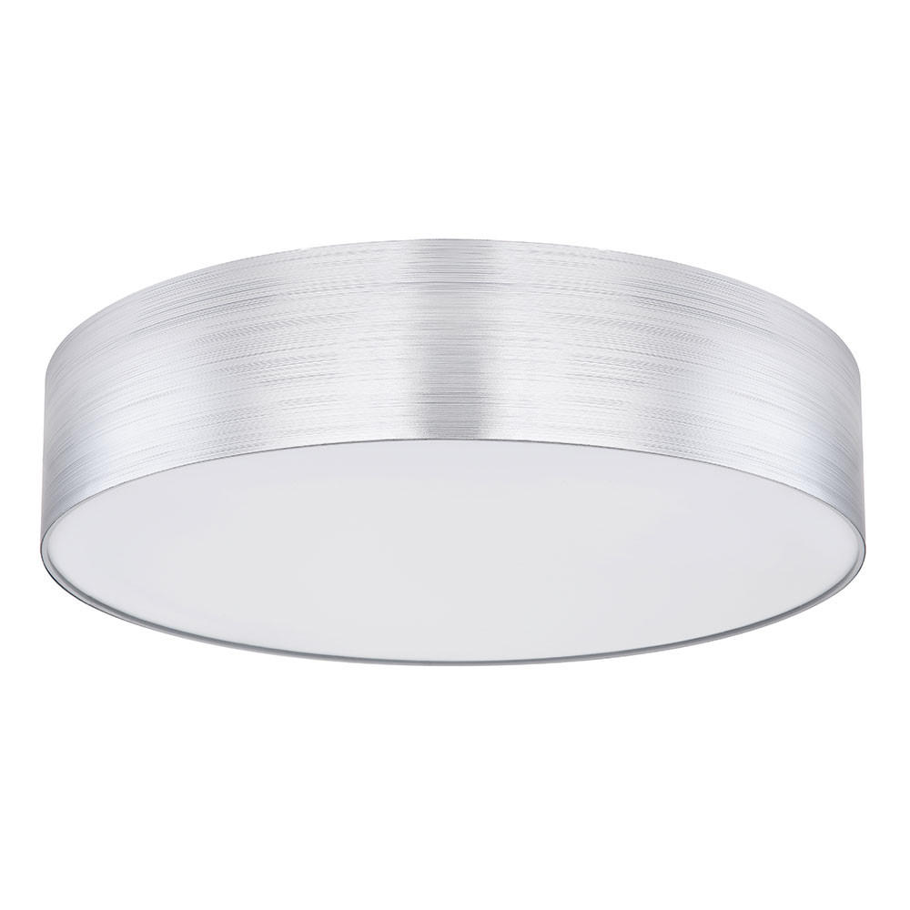 LED DECKENLEUCHTE Silber Opalglas - Silberfarben, Metall (60/60/12cm)