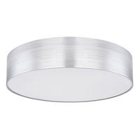 LED DECKENLEUCHTE Silber Opalglas - Silberfarben, Metall (60/60/12cm)