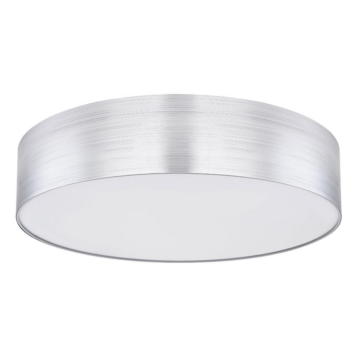 LED DECKENLEUCHTE Silber Opalglas - Silberfarben, Metall (60/60/12cm)