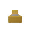 BOXBETT ZILANO 1 mit Matratze H3 und Topper 90x200 Cosmic 120 rechts - Gelb, Holz/Textil (90/200cm) - Bedante