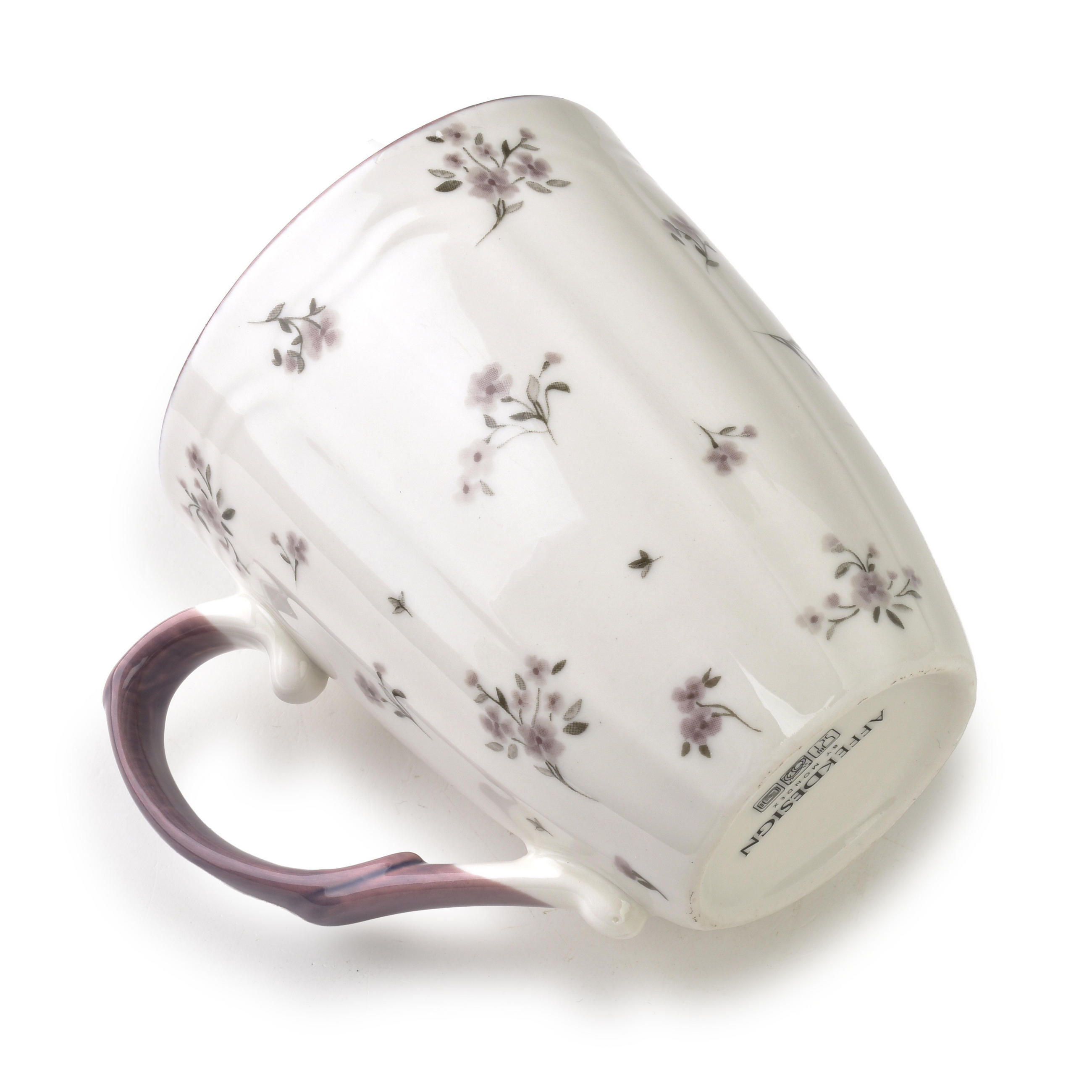BECHER Rosalie Weiß 9x12x10,5 cm Porzellan - Weiß, Keramik (0.35L) - Mondex
