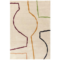 TEPPICH Schurwolle handgetuftet mit Linienmuster ELAN-Omont, Bunt 160x230 cm - Multicolor, Textil (160/230cm) - KADIMA DESIGN