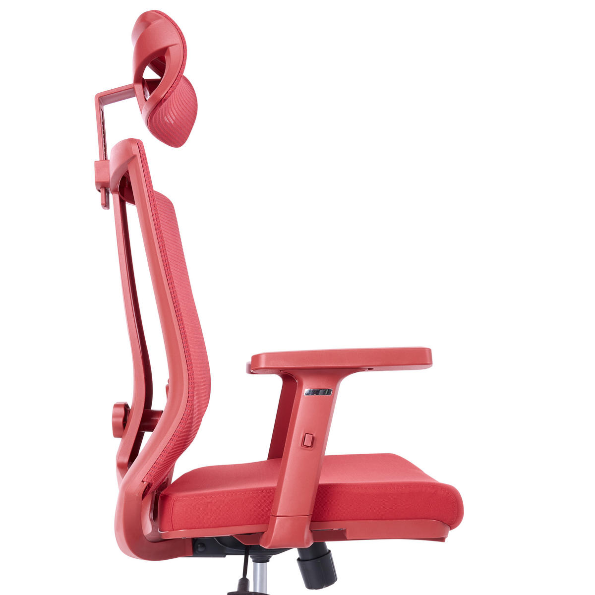 BÜROSTUHL Stoff Rot Enso - Rot, Textil (66/133/66cm) - Beliani